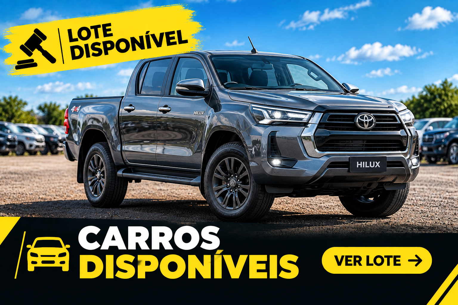 Leilão de Carros 21/09 ás 12h.